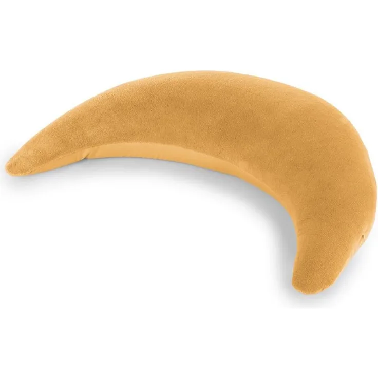 Theraline Plüschmond Stillkissen, 140 cm, vielseitig einsetzbar mit kuscheligem Plüschbezug und Mikroperlenfüllung