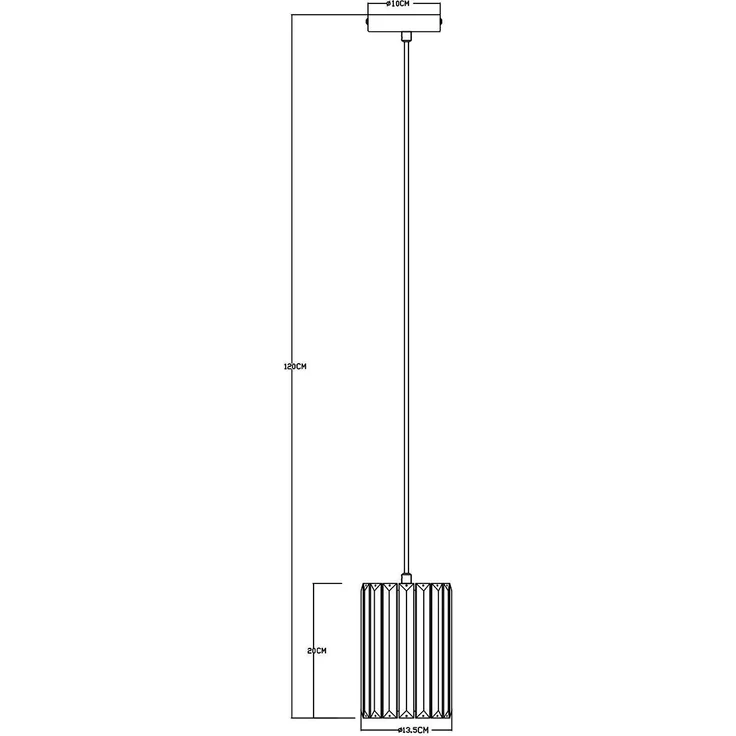 Hängeleuchte, Holzoptik, Kristalle rauch, H 120 cm – Bild 8