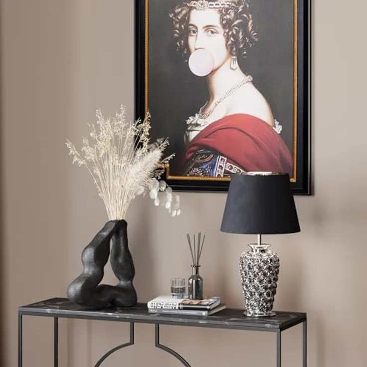 KARE Design Tischleuchte Rose Silber 57cm 33215 – Bild 3