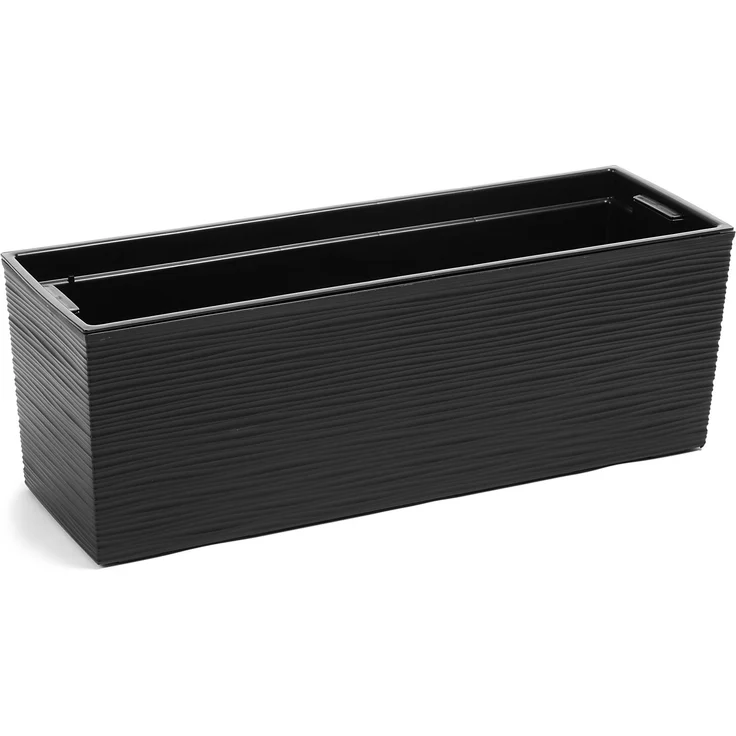 KADAX Blumentopf Balkonkastengriffe 19x56cm Schwarz – Bild 3
