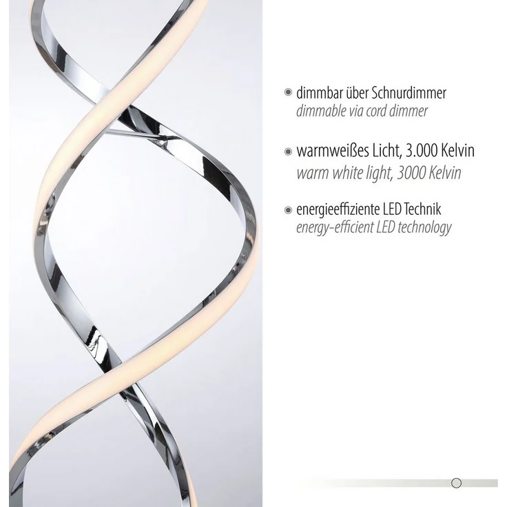 Paul Neuhaus Stehlampe KIRIBI, LED fest integriert, Warmweiß – Bild 2