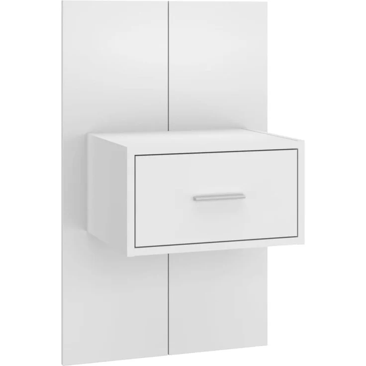 vidaXL Kopfteil mit Nachttischen Weiß Holzwerkstoff 80 x 48,5 x 32,5 cm (Art-Nr 3115748) – Bild 4