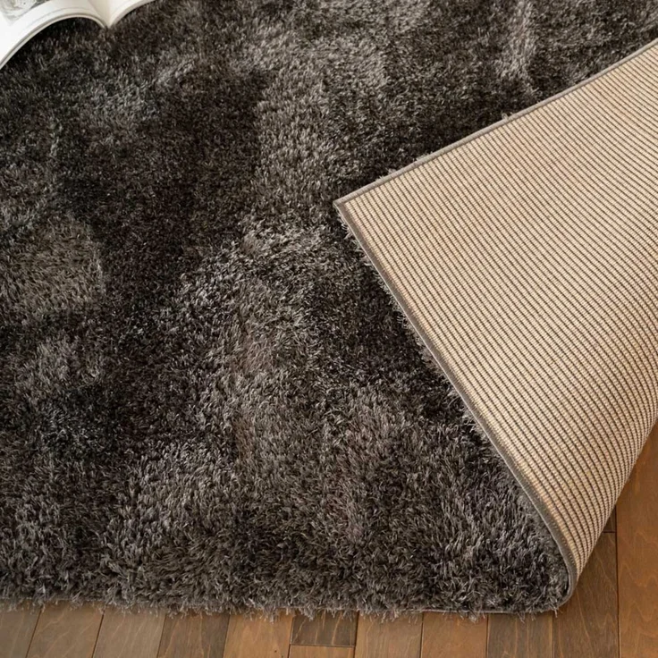 HOME DELUXE Hochflor Teppich SOFI - 110 x 60 cm Anthrazit – Bild 4