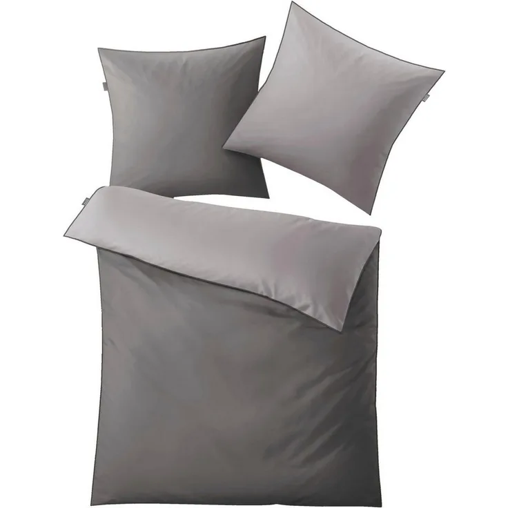 Kleine Wolke Bettwäsche Linda, Mako-Satin, 2 teilig, einfaches, sehr elegantes Design