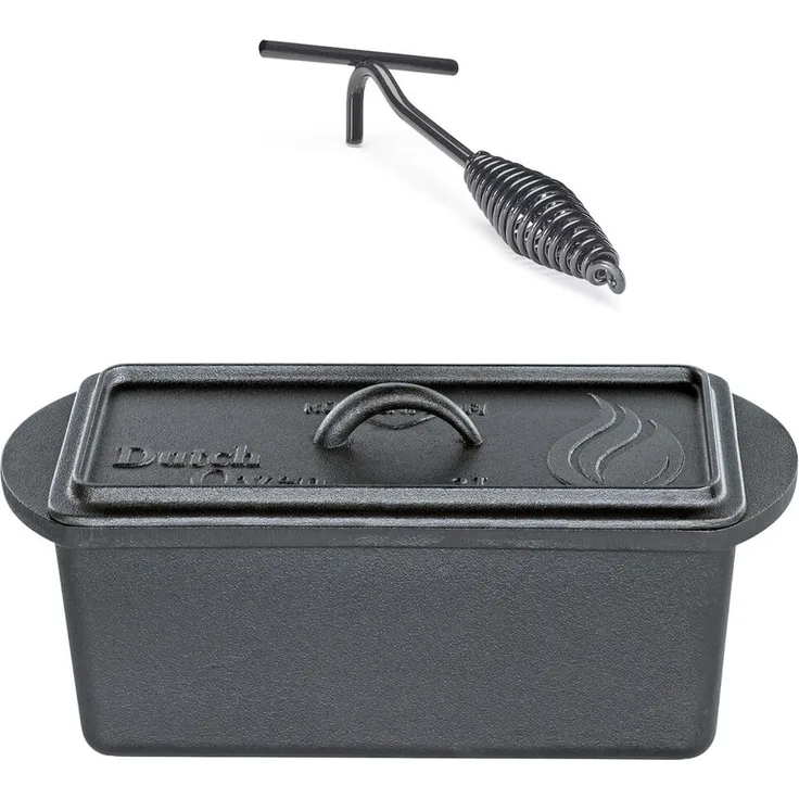 Küchenprofi 'Dutch Oven' Kastenform, Gusseisen anthrazit, 28 cm, 3 l