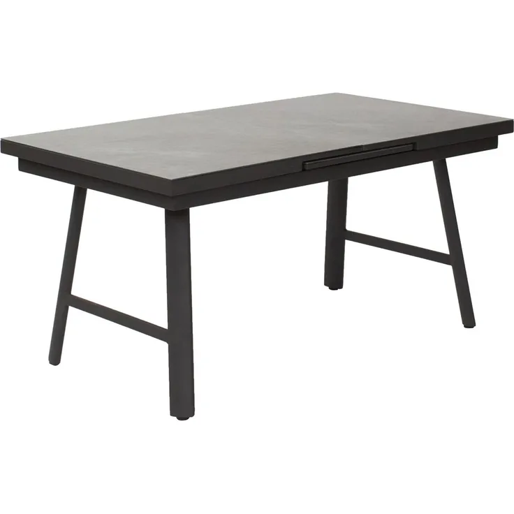 Gartentisch Burundi Ausziehtisch mit Synchronauszug 160/210x90x77,5 cm Keramik Anthrazit