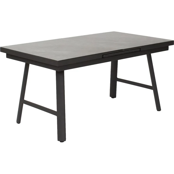 Gartentisch Burundi Ausziehtisch mit Synchronauszug 160/210x90x77,5 cm Keramik Anthrazit – Bild 1