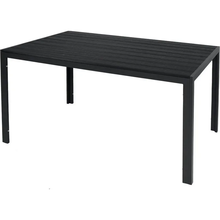 Non-Wood Gartentisch Outdoortisch Aluminium anthrazit schwarz 150x80cm