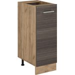 Apothekerschrank R-Line Edelgrau 30 cm ohne Arbeitsplatte Vicco