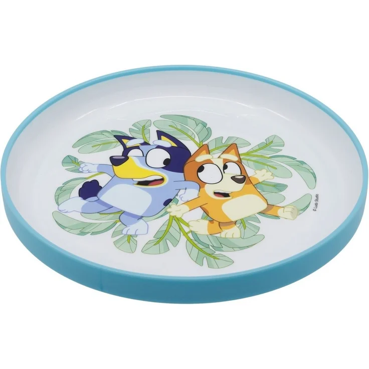 Bluey Kinder Teller mit rutschhemmender Basis Premium Bicolor für Esstisch und Alltag – Bild 2