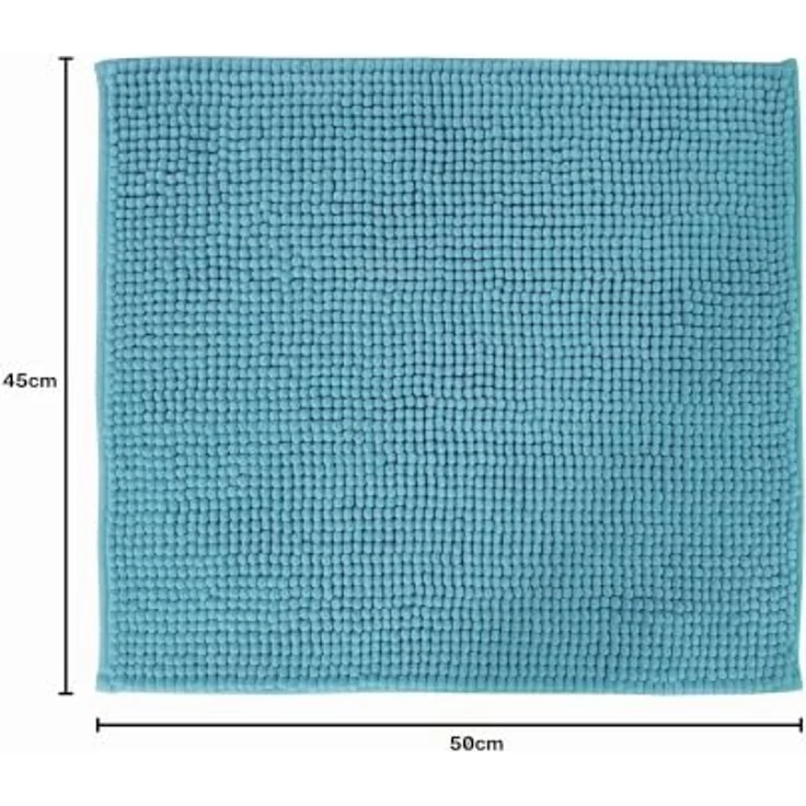 NYVI Badematte WC Vorleger NYVISpa Chenille Badvorleger, Höhe 20 mm, Polyester, Rutschfest, Saugfähig, Schnell Trocknend, Fußbodenheizung geeignet – Bild 3