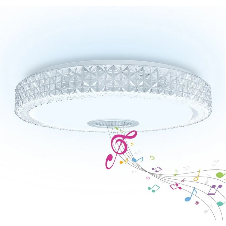 FIVMEN LED Deckenleuchte LED Deckenleuchte Dimmbar Farbwechsel mit Fernbedienung, Deckenlampe Sternenhimmel mit Bluetooth Lautsprecher & APP-Steuerung – Bild 5