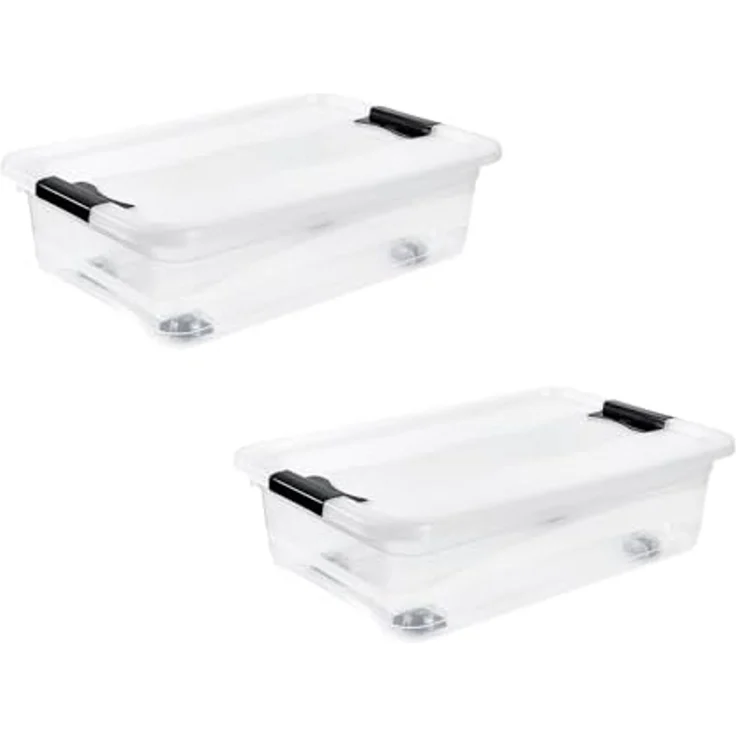 keeeper Organizer konrad (Set, 2 St), Aufbewahrungsbox, 28 L, mit Rollen, Deckel, Schiebeverschluss – Bild 1