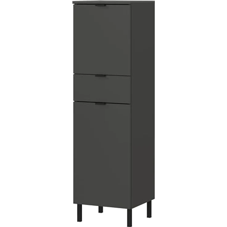 Germania 3-TLG. Bad-Set 9920-547 GW-Arcena, in Graphit, mit Metallfüßen, 109 x 200 x 34 cm (BxHxT) – Bild 8
