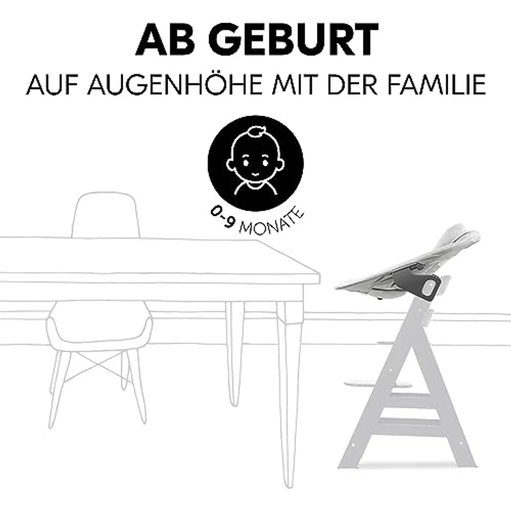 Hauck Alpha Bouncer Premium, Babywippe in Light Grey mit verstellbarer Rückenlehne und 5-Punkt-Gurt – Bild 3