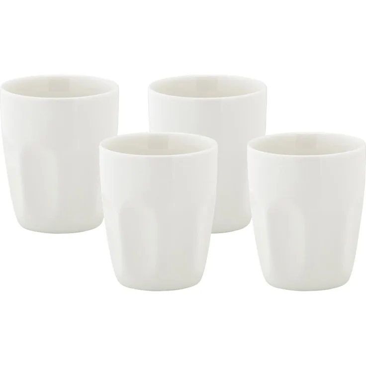 Maxwell & Williams DV0189 Tassen-Set 4-tlg. KITCHEN 200 ml, Weiß, Porzellan, in Geschenkbox