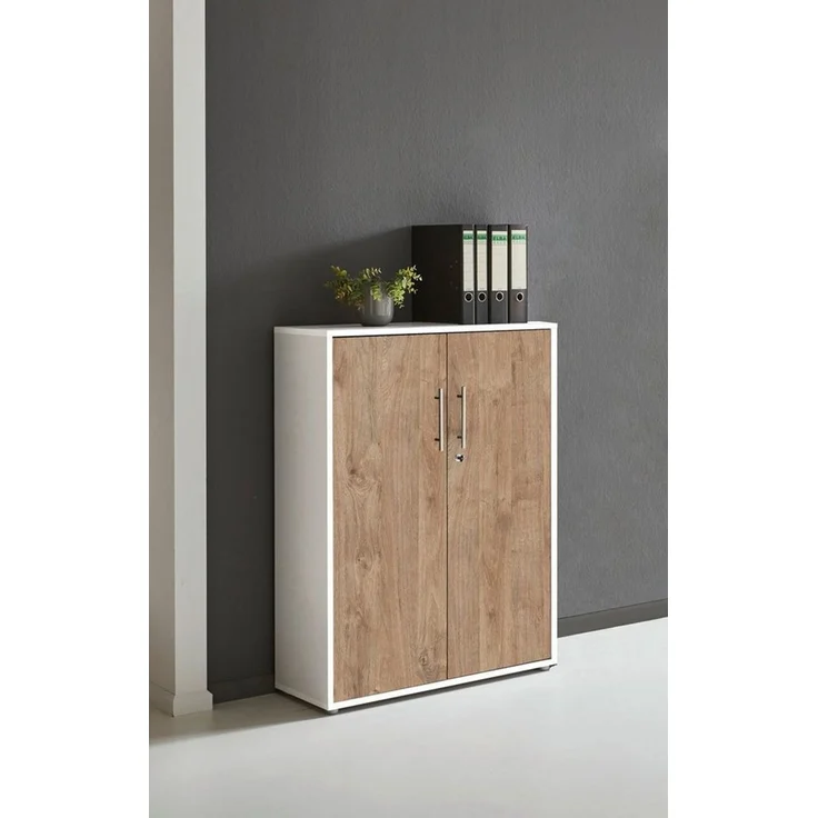 moebel-dich-auf Aktenschrank OFFICE EDITION (abschließbar, Metallgriffe, 3 Fächer) Made in Germany – Bild 1