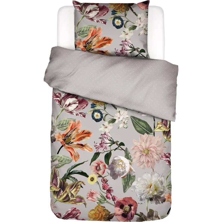 Essenza Bettwäsche Filou Grey Satin 200 x 200 + 2x 80 x 80 cm – Bild 1