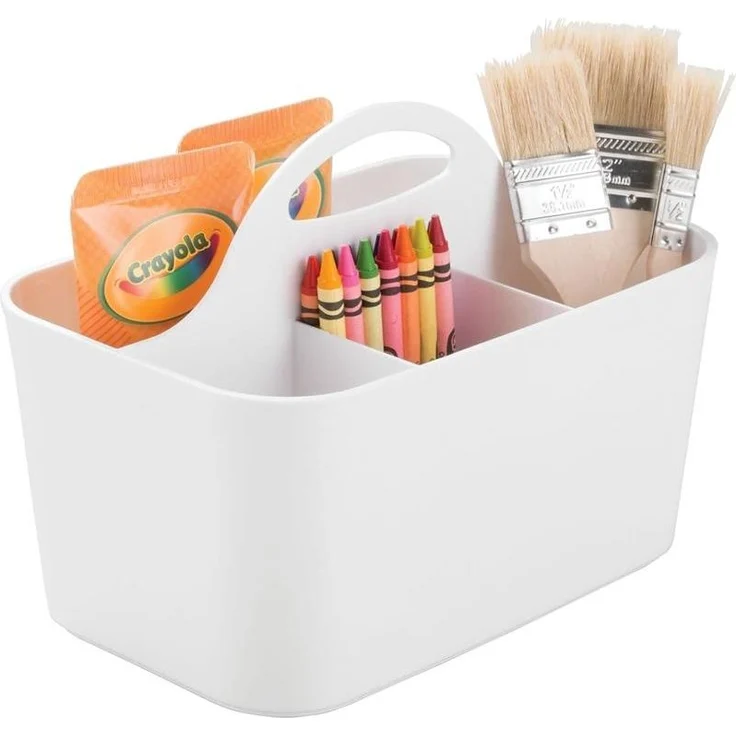 tragbarer Organizer Aufbewahrungsbox Bastel + Näh Material mDesign weiß – Bild 9