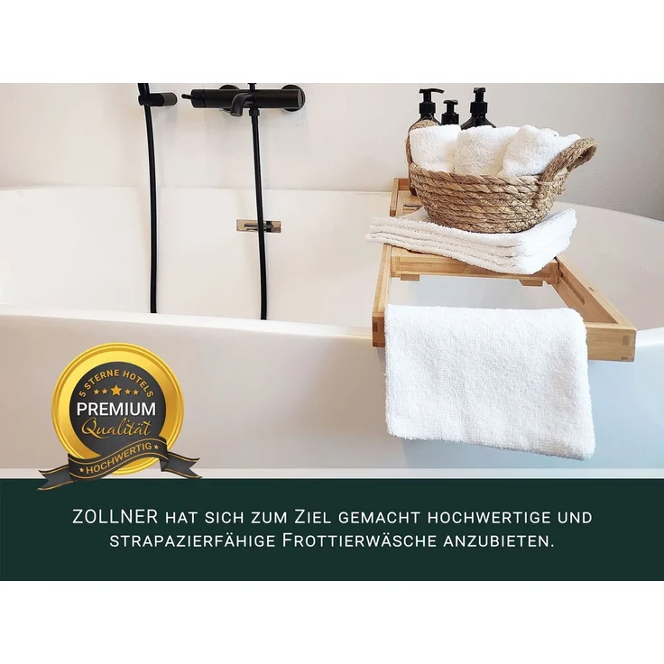 ZOLLNER Waschlappen, (10-St), 16x21 cm, 100% Baumwolle – Bild 4