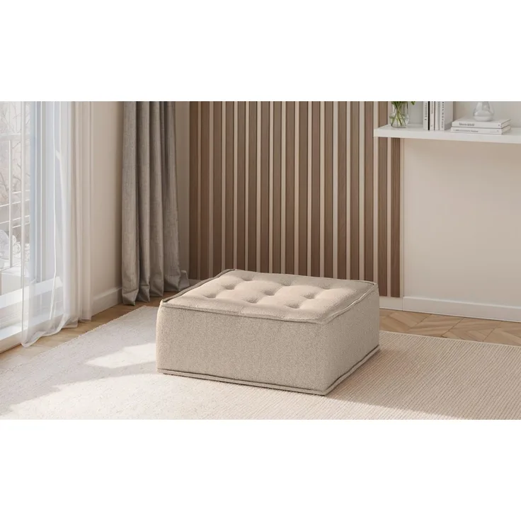 Polsterhocker Modul SANDE Stoff Alpine Toffee
