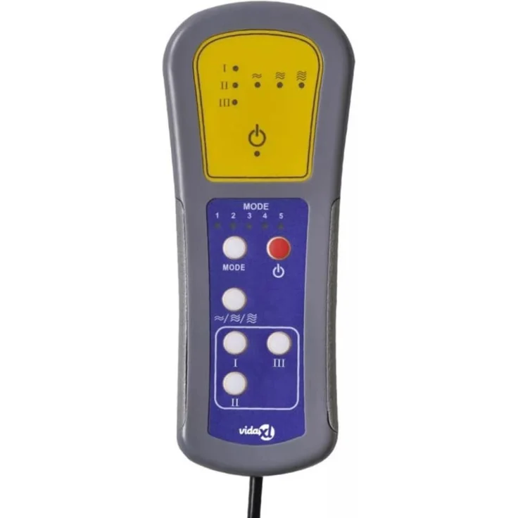 vidaXL Massagesessel Hellgrau Stoff 340936 – Bild 4