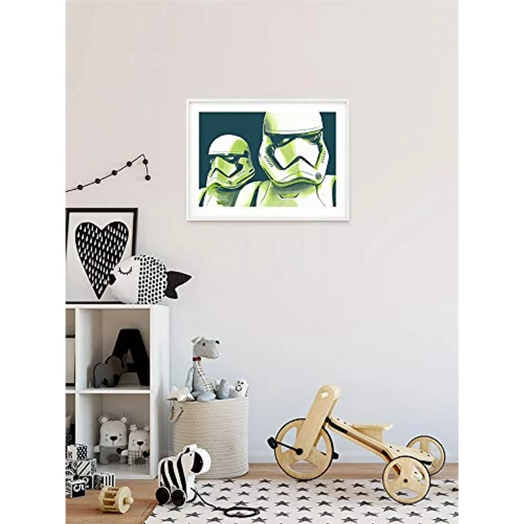 Komar Wandbild Star Wars Faces Stormtrooper, Kunstdruck ohne Rahmen, 50 x 40 cm, fotorealistischer Druck auf Premium-Poster Fotopapier, geeignet für Kinder- und Jugendzimmer – Bild 3