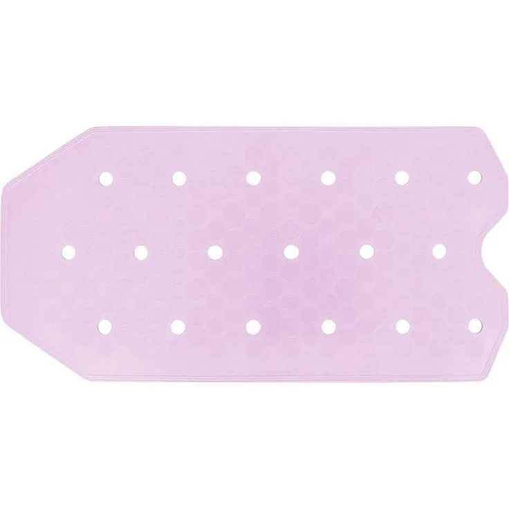 Lashuma Badematte Sissi, Höhe 5 mm, rutschhemmend, Kautschuk, rechteckig, Wanneneinlage Kautschuk, Antirutschmatte 72x36 cm