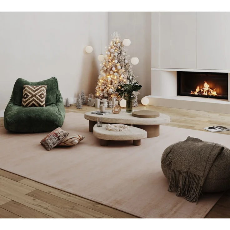 Gabbeh Teppich - Softy - Uni 200 x 80 cm - braun - läufer – Bild 2