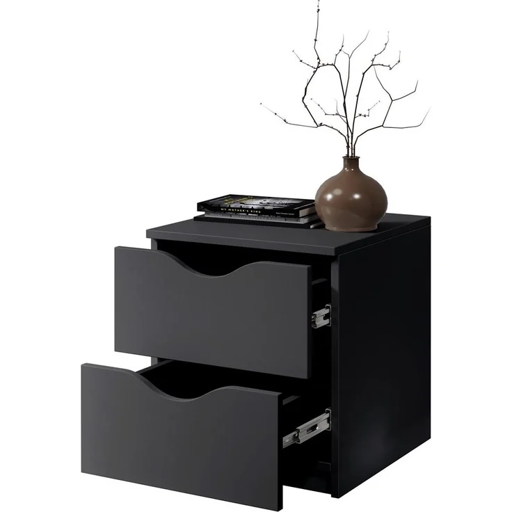 Nachtkommode >Luki< in Graphit - 40x45x42cm (BxHxT) – Bild 4
