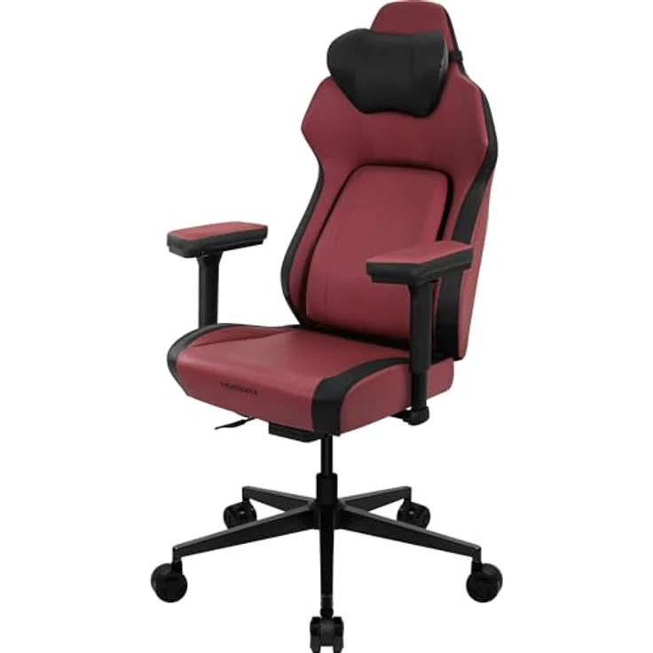ThunderX3 CORE Smart Ergonomischer Gaming Stuhl, Kunstleder, integrierte Synchronmechanik, 3D-Armlehnen, belastbar bis 125 kg, Modern Rot – Bild 4