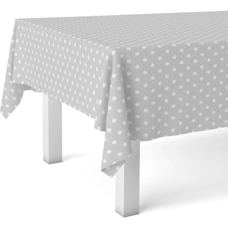 Martina Home Wachstuch-Tischdecke, grau, 240 x 140 cm – Bild 1