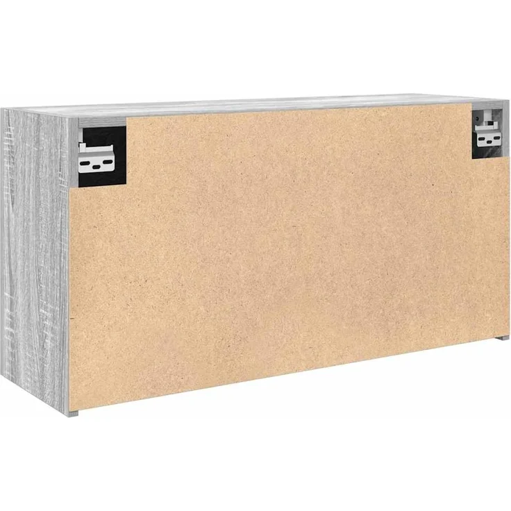 vidaXL Bad-Wandschrank Grau Sonoma 80x25x40 cm Holzwerkstoff 860090 – Bild 7