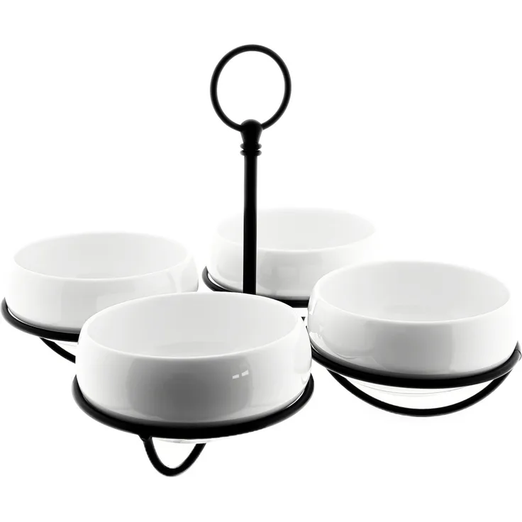 Snackschalen-Set Belicia 4 Schalen mit Ständer