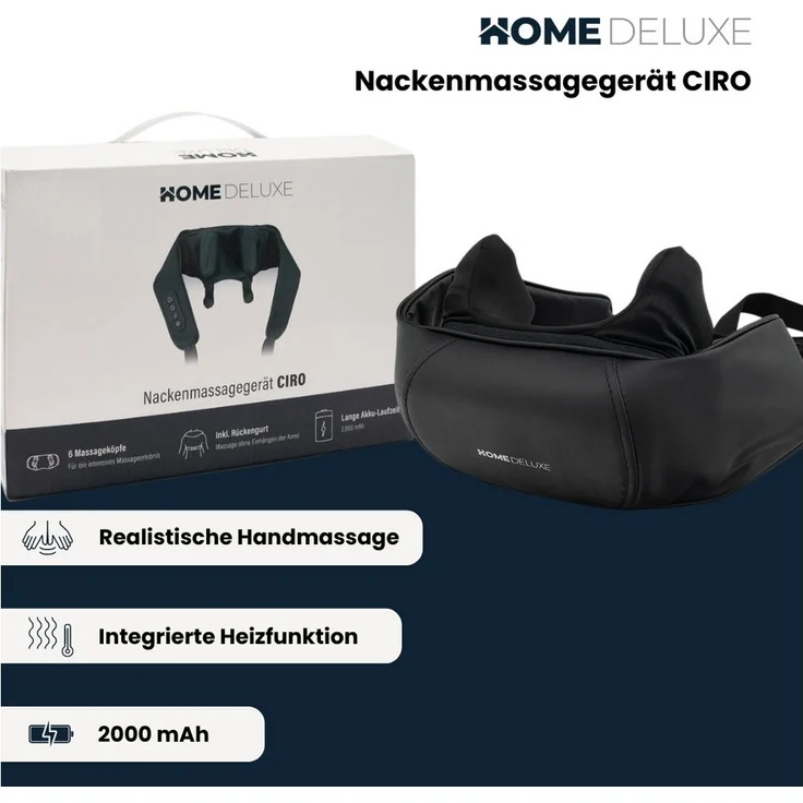 Nacken-Massagekissen CIRO - Kabellos & Wärmefunktion – Bild 3