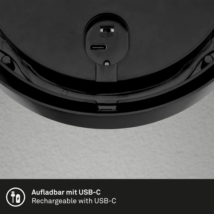 Briloner LED Akku-Außenwandleuchte Puni 4W schwarz Touch-Dimmer warmweiß – Bild 2