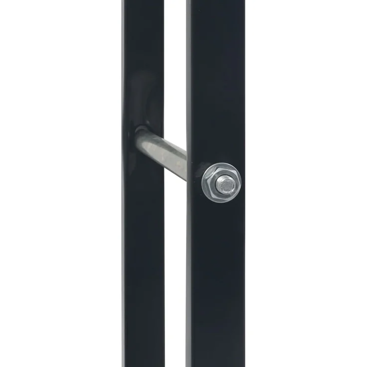 vidaXL Brennholzregal Schwarz 80×25×100 cm Stahl 286287 – Bild 5