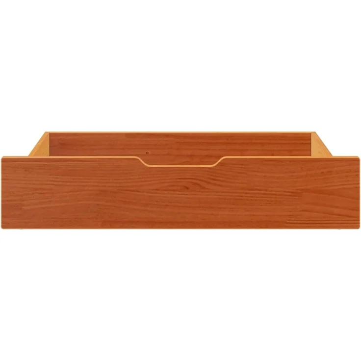 vidaXL Bettschubladen 2 Stk. Wachsbraun 80 x 55 x 16 cm Massivholz Kiefer 850931 – Bild 3