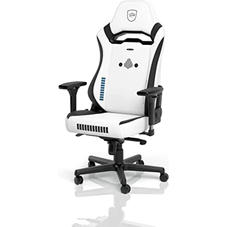 noblechairs HERO ST Gaming Stuhl - Stormtrooper Edition, ergonomischer Bürostuhl mit Kaltschaumpolsterung, Schwarz/Weiß, bis 150 kg belastbar – Bild 1