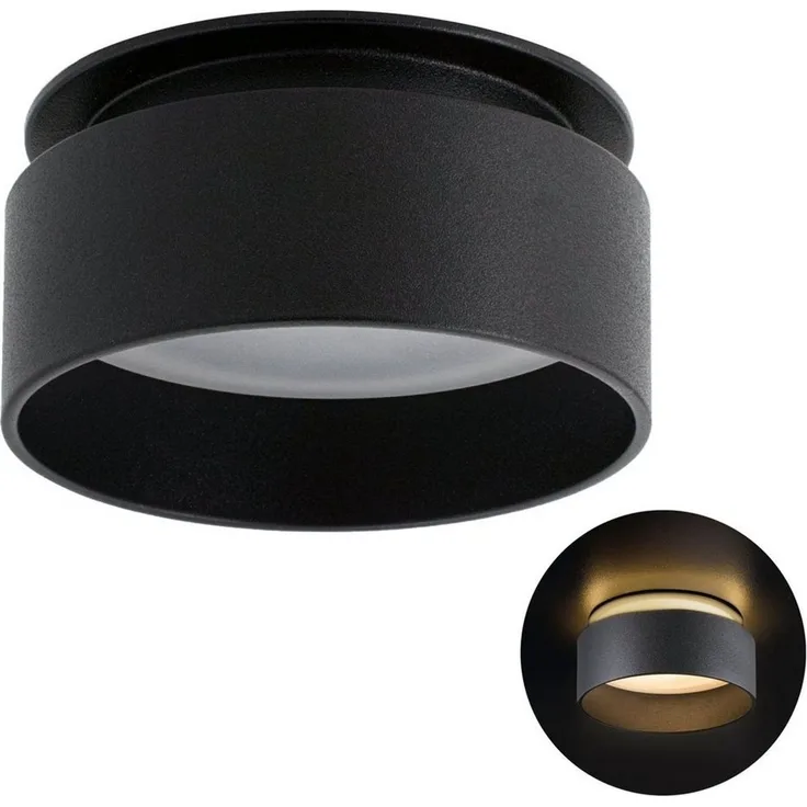 SSC-LUXon LED Einbaustrahler Sudara Einbauspot schwarz indirektes Licht LED Lampe 2W warmweiß, Warmweiß