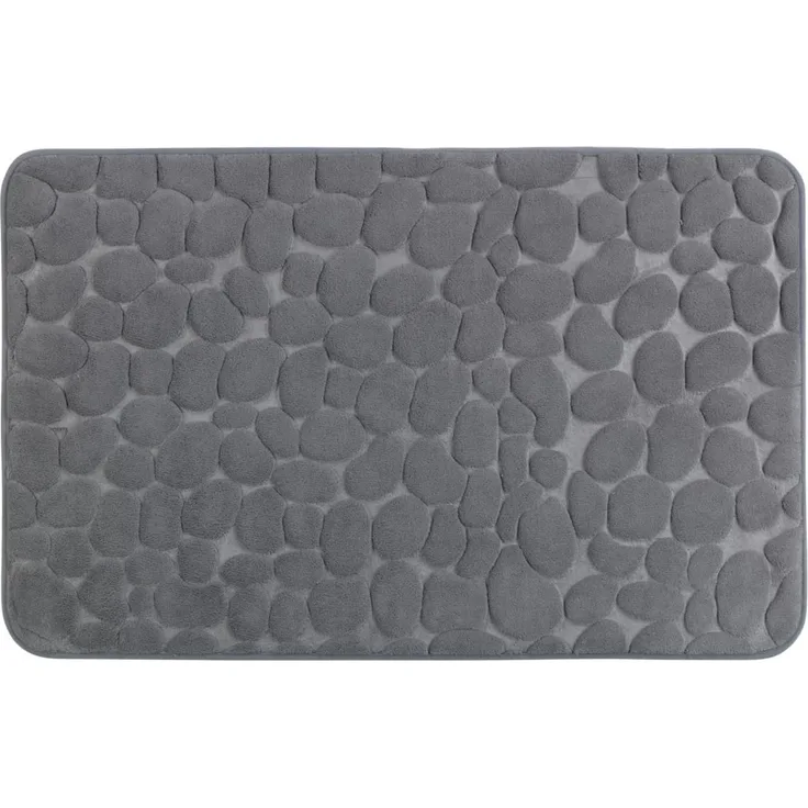 Badteppich PEBBLES, Memory Foam, Wenko, Grau