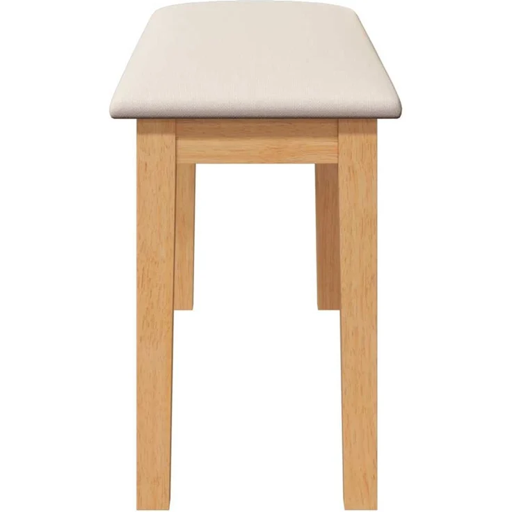 vidaXL Bank 90 cm Massivholz Gummibaum 4102594 – Bild 5