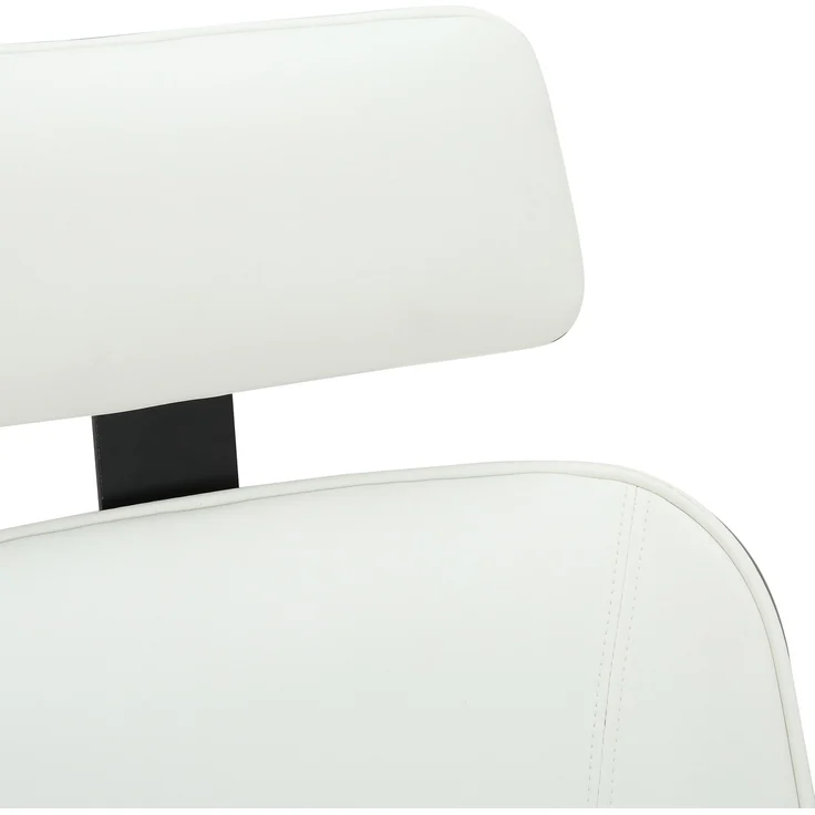 DELUKE® Bürostuhl Chefsessel KINGO Grau - 118x70x70, Weiß/Grau Kunstleder Metall Gestell ergonomische Bürostühle Homeoffice Stuhl mit Rollen – Bild 6