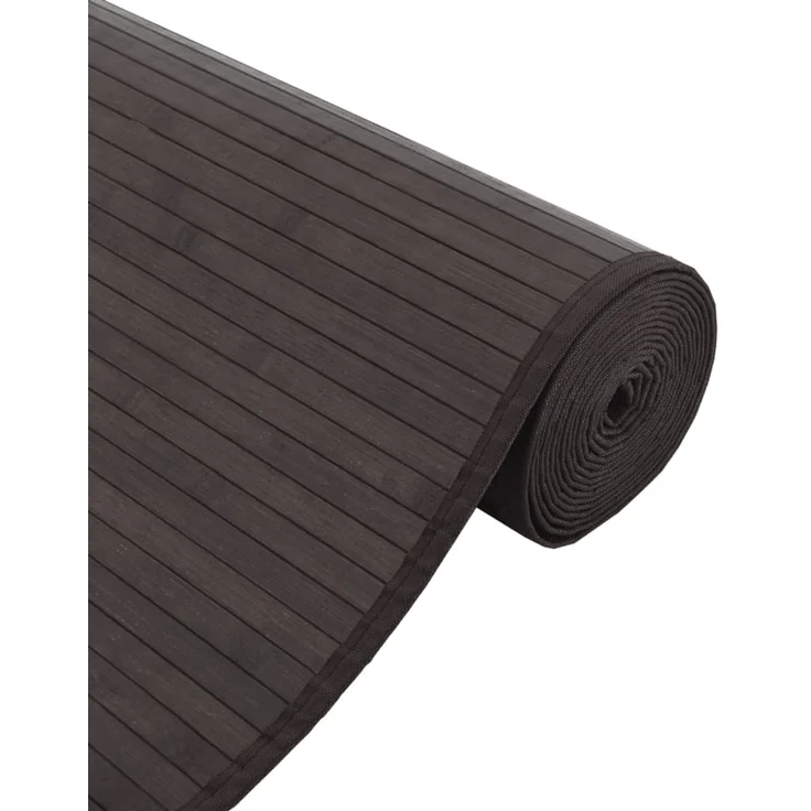 vidaXL Teppich Rechteckig Dunkelbraun 70x200 cm Bambus 376875 – Bild 4