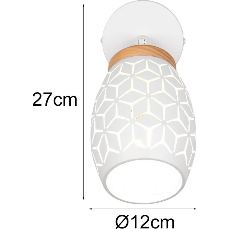 Trio Wandlampe 1er Spot Spot Bidar Ø 12 x 27 cm weiß matt – Bild 3