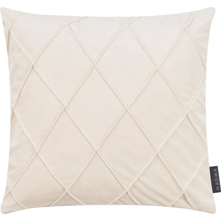Magma Heimtex Kissenbezug Kissenhülle NOBLESS ca. 40 x 40 cm, (1 Stück), rauten samtig weich