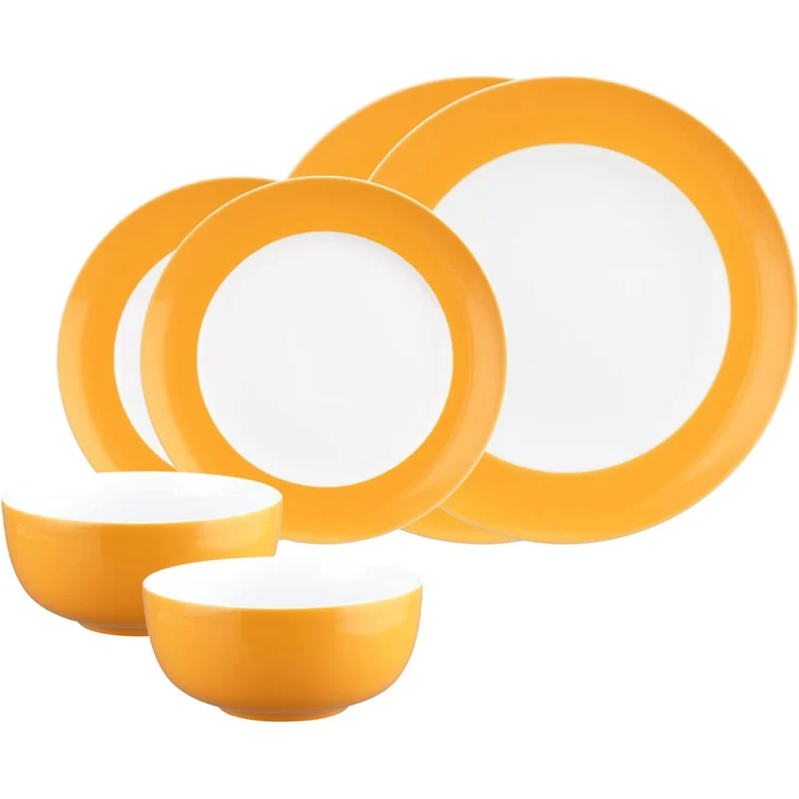 Seltmann Weiden Liberty Pure Colors Basic-Set 6-teilig - Mango Orange – Bild 1