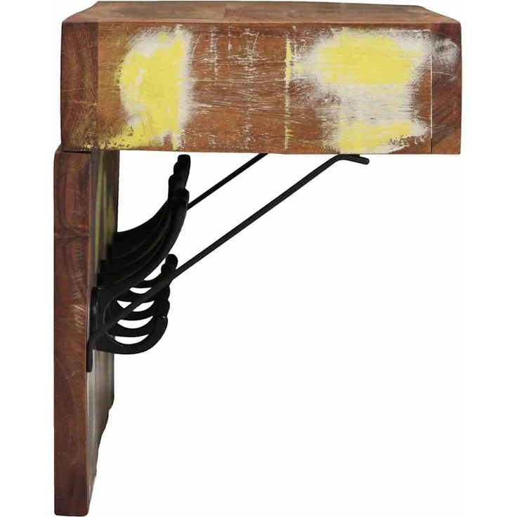 vidaXL Garderobenständer 73 x 19 x 23 cm Mehrfarbig Massivholz Altholz 4102747 – Bild 5