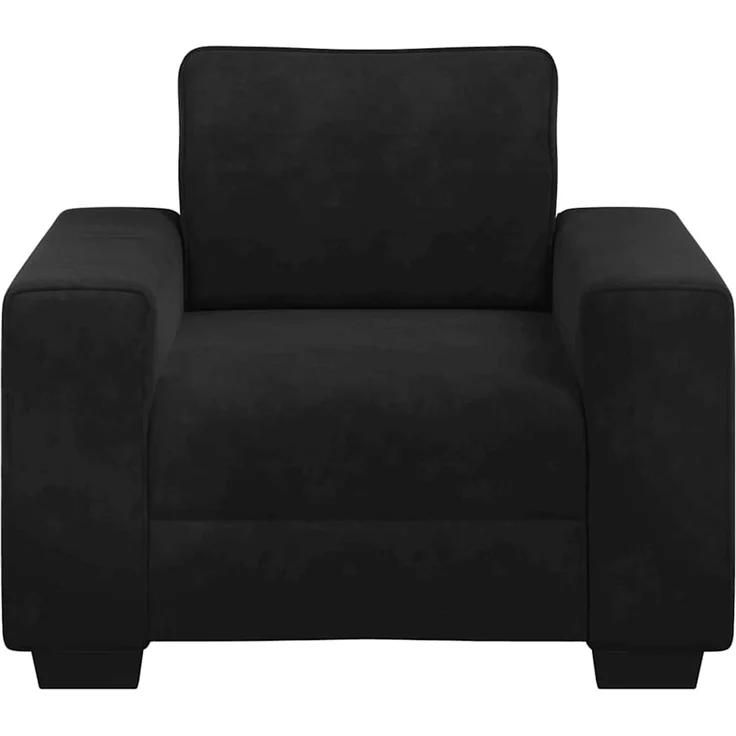 vidaXL Sessel Schwarz 100x77x82 cm Samt 4105252 – Bild 4