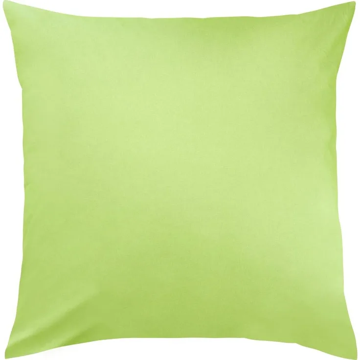 Traumschlaf Basic Single Jersey Kissenbezug|80x80 cm| apfelgrün